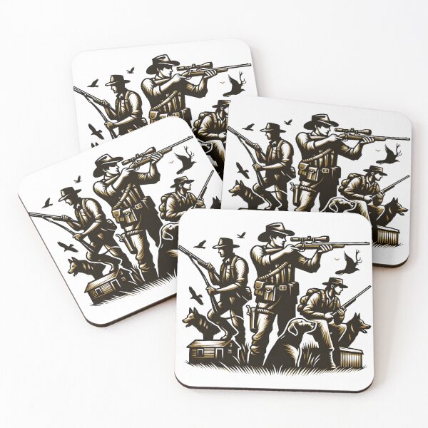 Item preview,  Fearless Hunters Hunting in Jungle designed and sold by vectorillus.