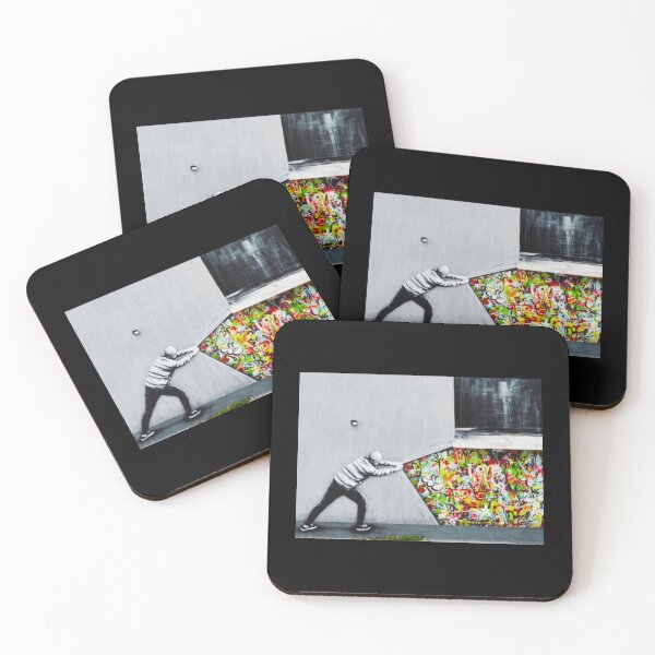 Item preview, Banksy uncovering graffiti designed and sold by QuirkByLgnatius.