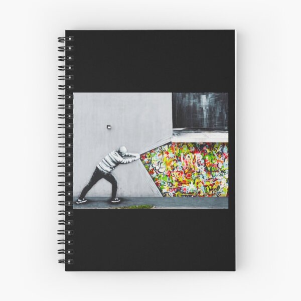 Item preview, Banksy uncovering graffiti designed and sold by QuirkByLgnatius.