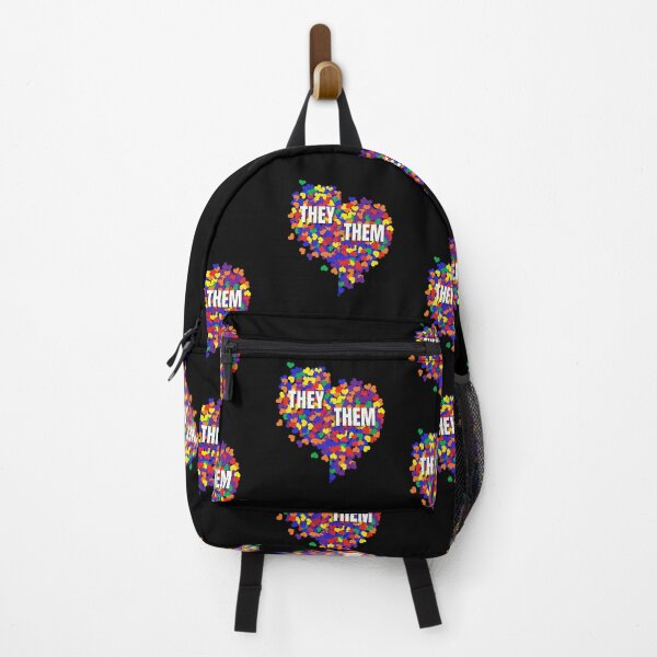 Item preview, They/Them Rainbow Heart Pronoun designed and sold by teaw-teaw.