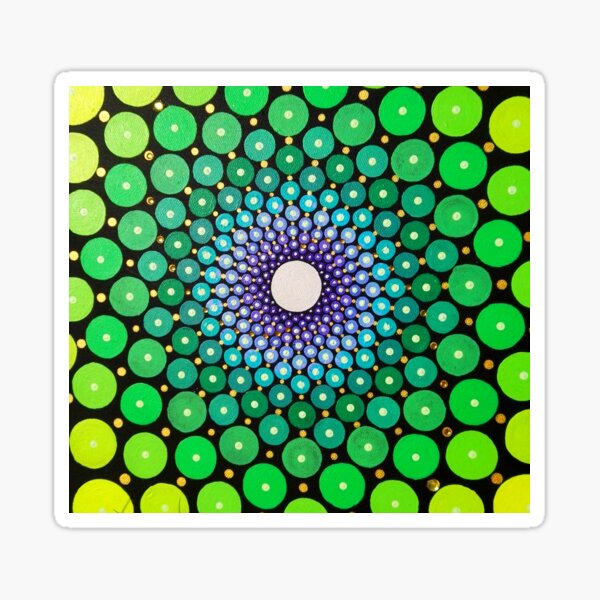 Green galaxy Sticker