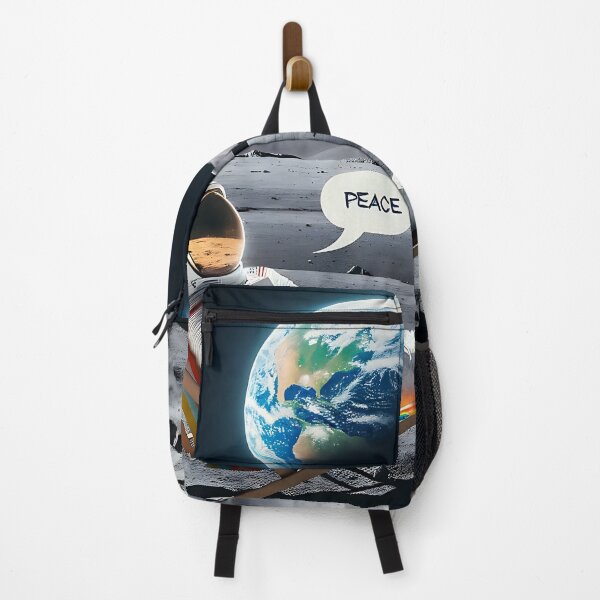 Item preview, Astronaut on Moon saying "Peace" designed and sold by FrostyFrisby.