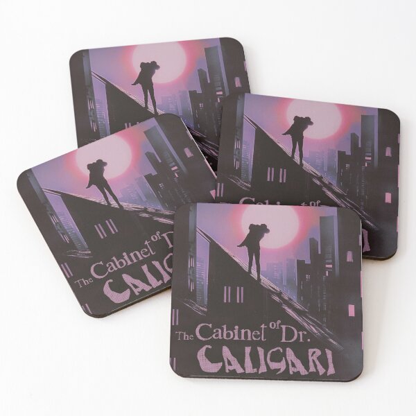 Item preview, The Cabinet of Dr. Caligari Pop Art Neon Noir Art Re-Imagined, Robert Wiene designed and sold by PrintShangri-La.
