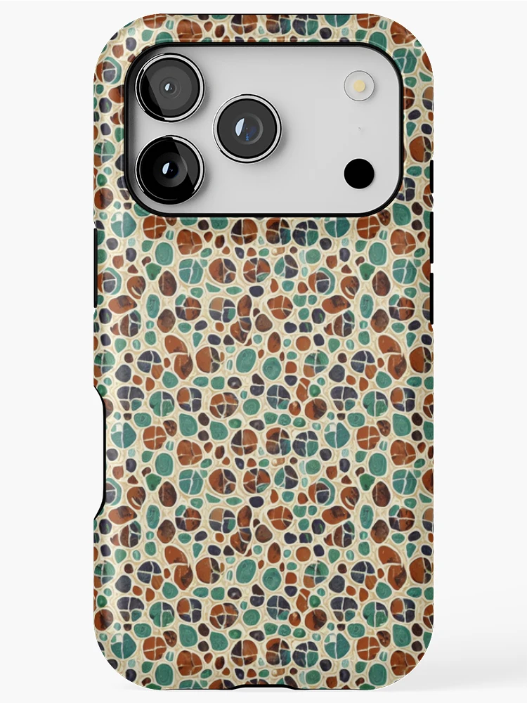 Thumbnail 1 of 4, iPhone Case, Rock Tile Pattern designed and sold by DestoPattern.