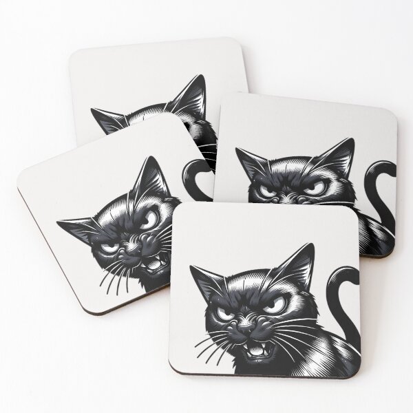 Item preview, Angry Black Cat designed and sold by anderelbe.