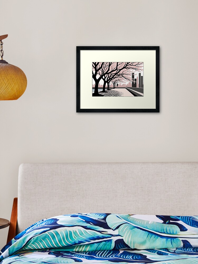 Thumbnail 2 of 7, Framed Art Print, Serene Oasis in the City designed and sold by PanoramaPrints.