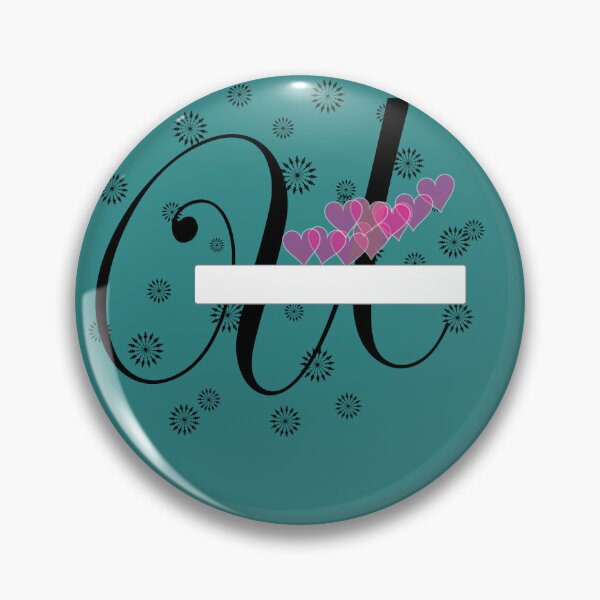 Item preview, Stylized letter design with swirls and snowflake like shapes surrounding it and two pink hearts are placed near the center of design adding a touch of color to the predominantly black and white image designed and sold by Dhamm  Jyoti.