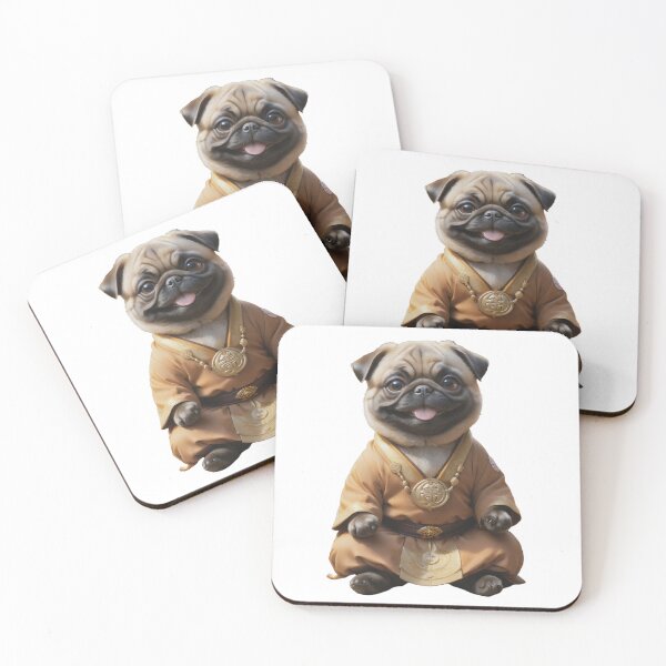 Item preview, Meditation Monk Pug Dog designed and sold by GiwuArt777.