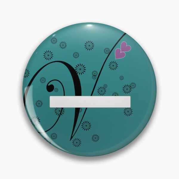 Item preview, Stylized letter design with swirls and snowflake like shapes surrounding it and two pink hearts are placed near the center of design adding a touch of color to the predominantly black and white image designed and sold by Dhamm  Jyoti.