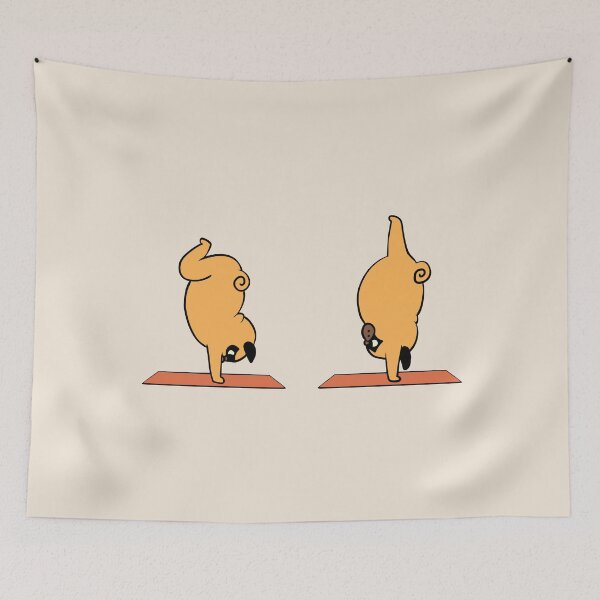 Item preview, Pug Yoga Handstand designed and sold by Huebucket.