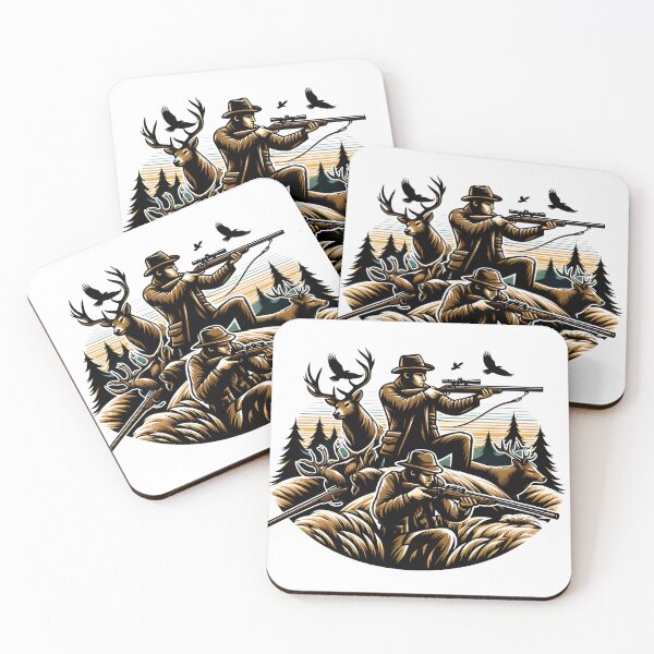 Item preview, Fearless Hunters Hunting in Jungle designed and sold by vectorillus.