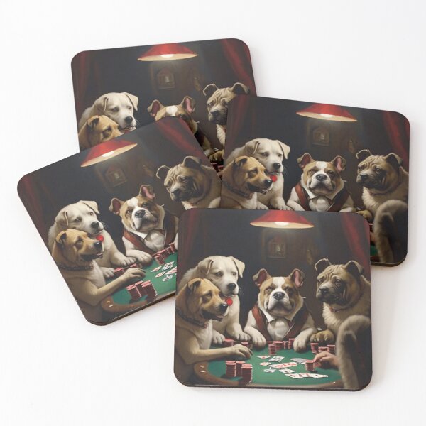 Item preview, Pawker Night: Canine Card Sharks at Play designed and sold by DoggyDream.