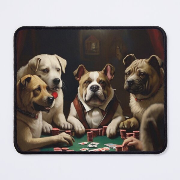 Item preview, Pawker Night: Canine Card Sharks at Play designed and sold by DoggyDream.