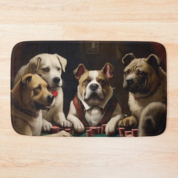 Item preview, Pawker Night: Canine Card Sharks at Play designed and sold by DoggyDream.