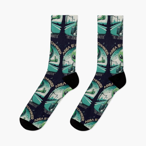 Item preview, Cosmic Commuter: Area 51 Hitchhiker Adventure designed and sold by Sir Meow Meow.