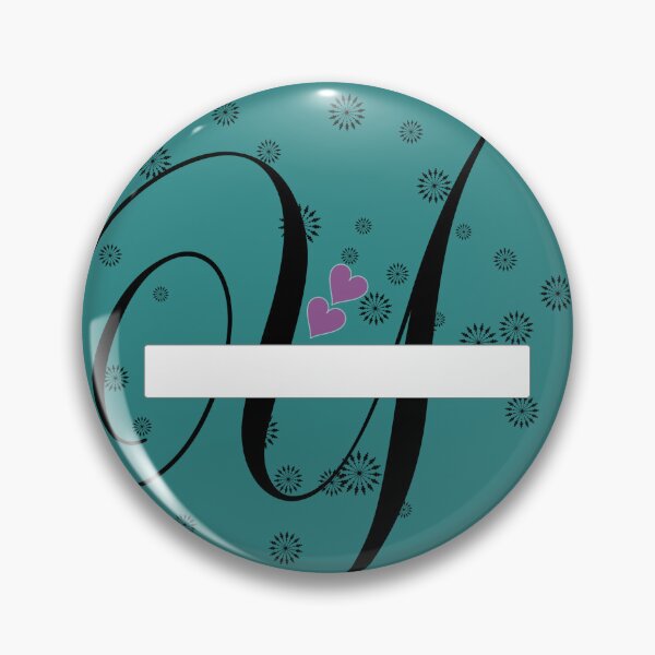 Item preview, Stylized letter design with swirls and snowflake like shapes surrounding it and two pink hearts are placed near the center of design adding a touch of color to the predominantly black and white image designed and sold by Dhamm  Jyoti.