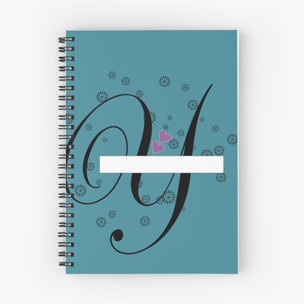Item preview, Stylized letter design with swirls and snowflake like shapes surrounding it and two pink hearts are placed near the center of design adding a touch of color to the predominantly black and white image designed and sold by Dhamm Jyoti.