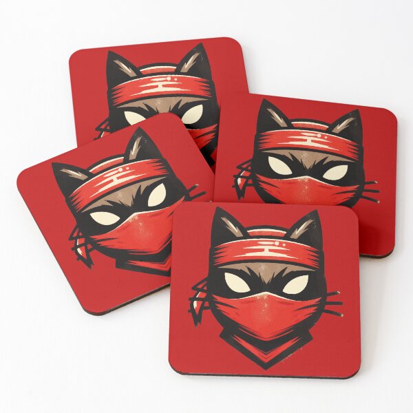Item preview, Cool Ninja Cat Japanese Retro Vintage Style designed and sold by TomFrontierArt.