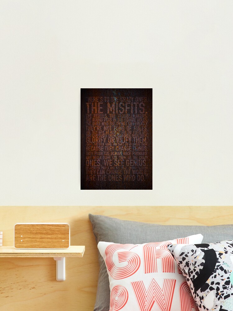 Thumbnail 1 of 3, Photographic Print, Here's to the crazy ones. Rust edition. designed and sold by Brian Vegas.