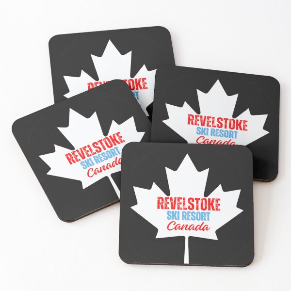 Item preview, Revelstoke, Canada. White leaf. Gift Ideas For The Ski Enthusiast. designed and sold by LindaLG.