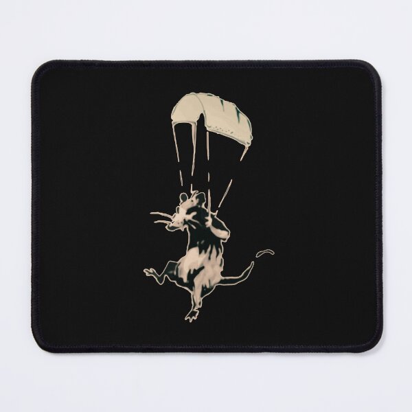 Item preview, Banksy rat parachuting with facemark designed and sold by QuirkByLgnatius.