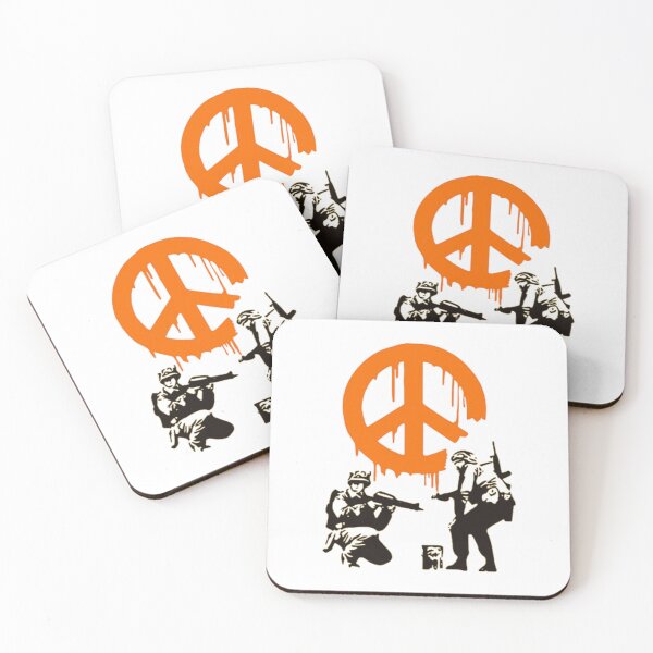Item preview, Banksy Peace Soldiers designed and sold by QuirkByLgnatius.