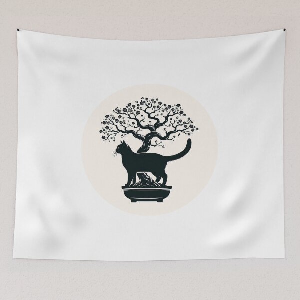 Item preview, With a cat bonsai 1 designed and sold by tohoku-jp.