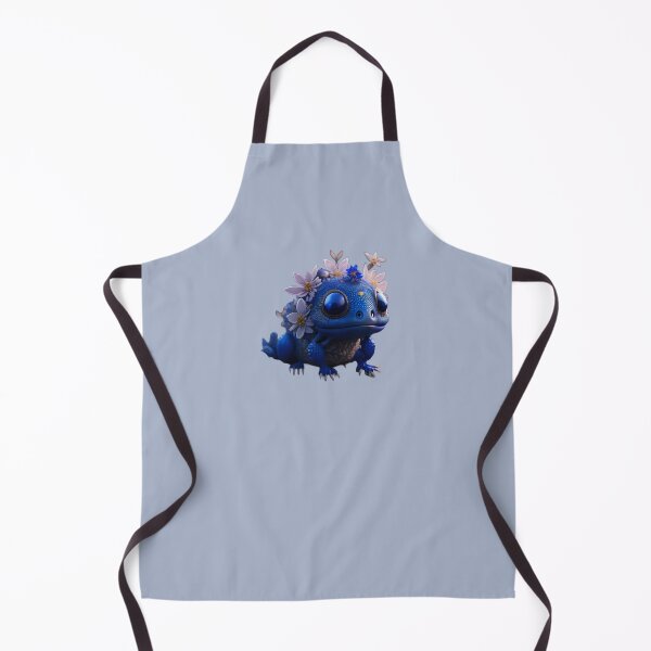 Item preview, Little blue floral creature | ai art designed and sold by marjessas-world.