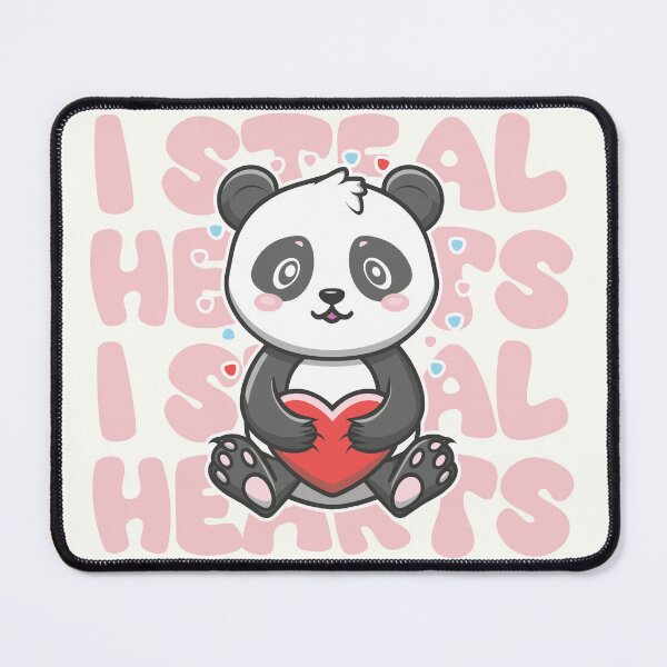 Item preview, I Steal Hearts Valentine's Day Panda designed and sold by PaintedPixels01.