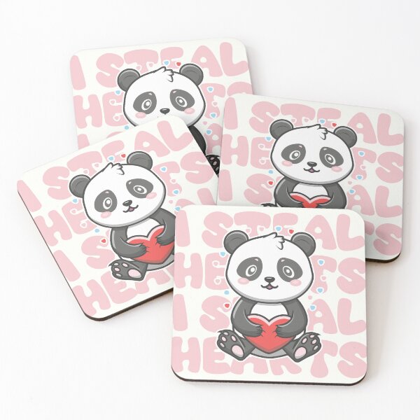 Item preview, I Steal Hearts Valentine's Day Panda designed and sold by PaintedPixels01.