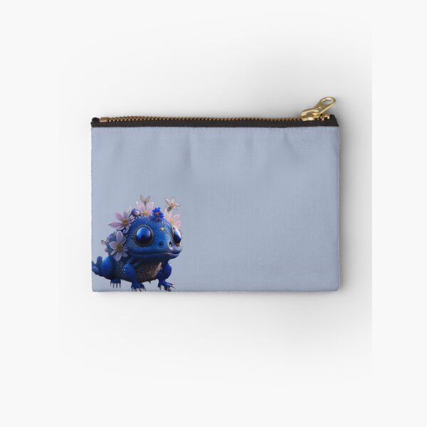Item preview, Little blue floral creature | ai art designed and sold by marjessas-world.