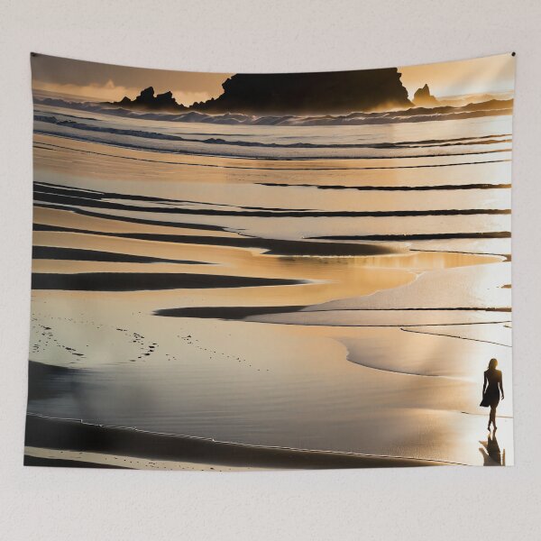Item preview, Golden Dawn on a Barren Shore designed and sold by PanoramaPrints.