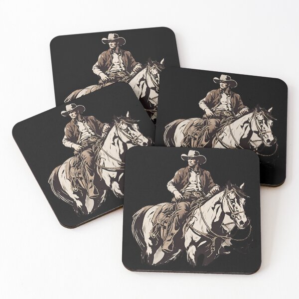 Item preview, Cowboy and his Horse Montana rancher designed and sold by CyberArtistOne.