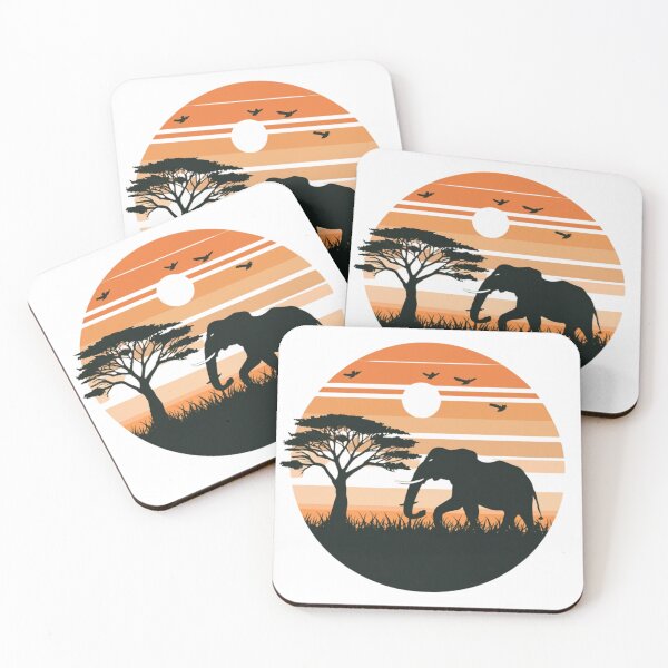 Item preview, African Elephant Safari Lover - Landscape Savannah designed and sold by Merigold.