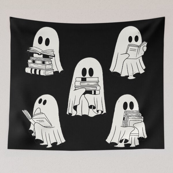 Item preview, Ghosts with Books designed and sold by Brewed Beginnings - Coffee. Books. Art..
