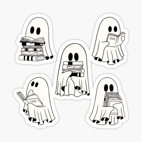 Item preview, Ghosts with Books designed and sold by Brewed Beginnings - Coffee. Books. Art..