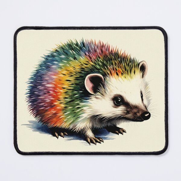Item preview, Rainbow Hedgehog designed and sold by QuietCity.