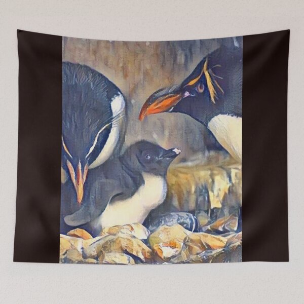 Item preview, Rockhopper Penguin family  designed and sold by Sharon the Zoo Lady Photography .