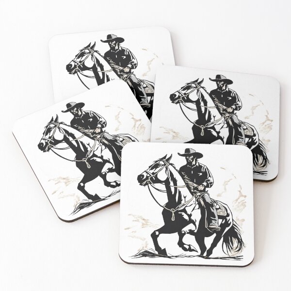 Item preview, Cowboy and his Horse Montana rancher designed and sold by CyberArtistOne.