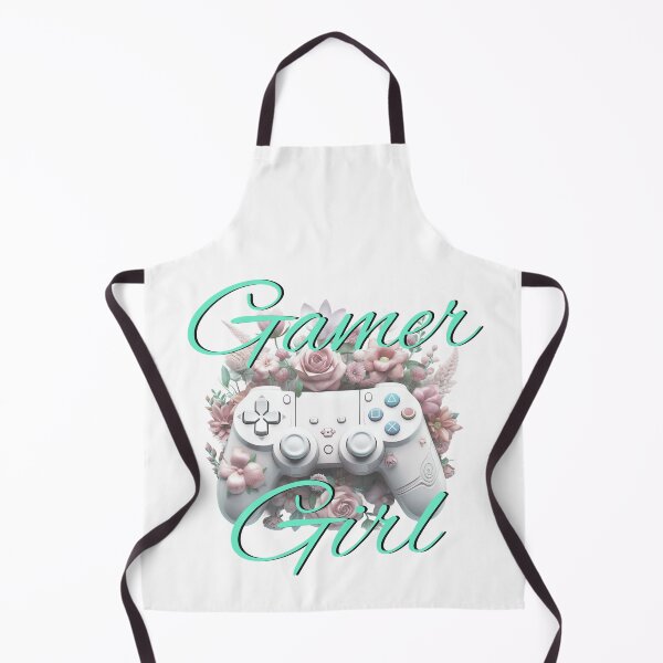Item preview, Teal Flowery Gamer Girl Playstation Video Game Controller designed and sold by Pixels2Patterns.