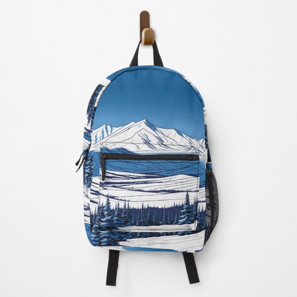 Item preview, Mount Elbert Snowy Landscape Blue Tones designed and sold by Secondearth.