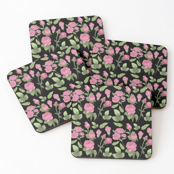 Item preview, The Camellia pattern 1 black designed and sold by AnnCamellia.