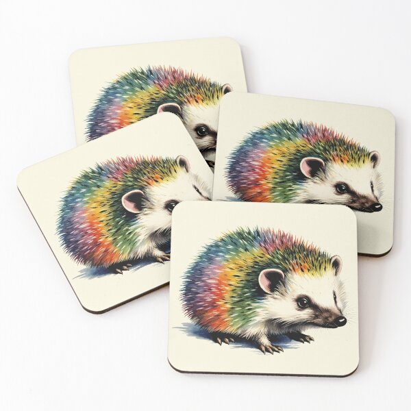 Item preview, Rainbow Hedgehog designed and sold by QuietCity.