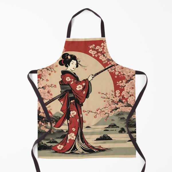 Item preview, cherry tree and geisha designed and sold by tohoku-jp.