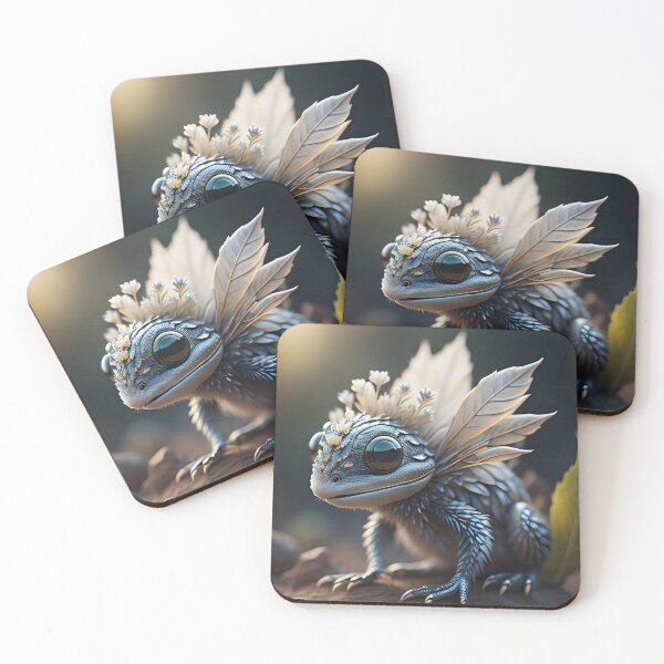 Item preview, Small silver floral creature | ai art designed and sold by marjessas-world.