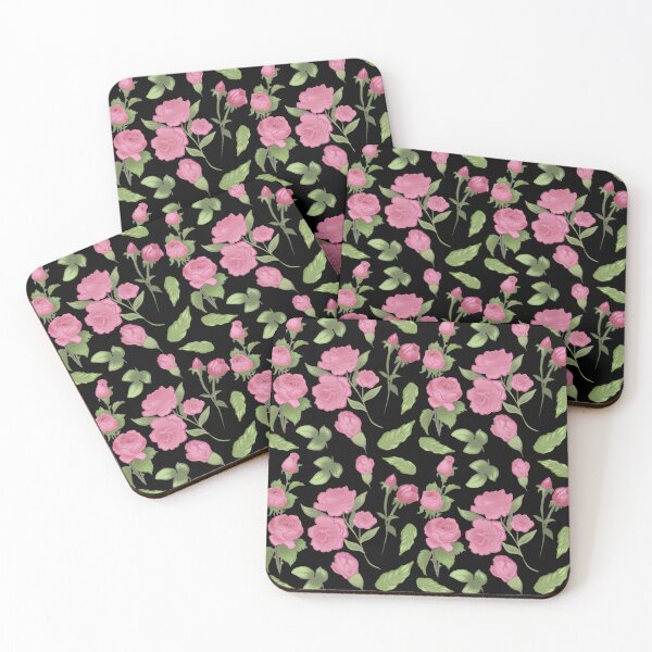 Item preview, The Camellia pattern 3 black designed and sold by AnnCamellia.