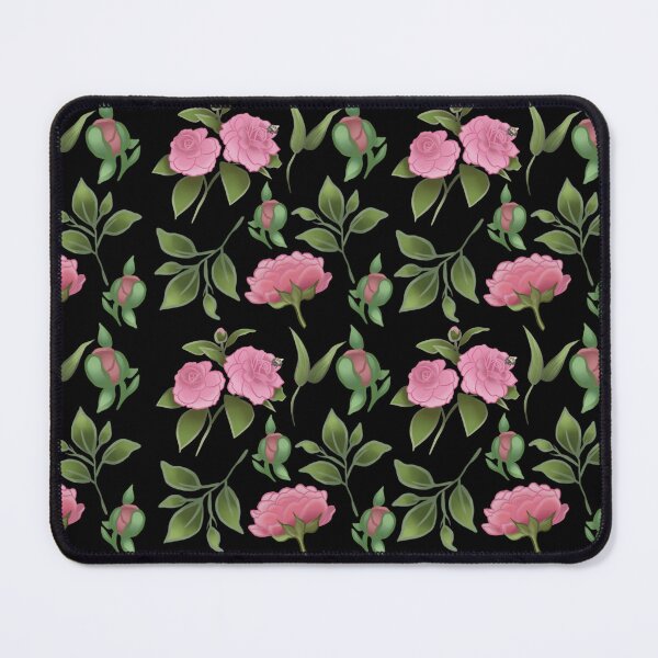 Item preview, The Camellia pattern 4 black designed and sold by AnnCamellia.