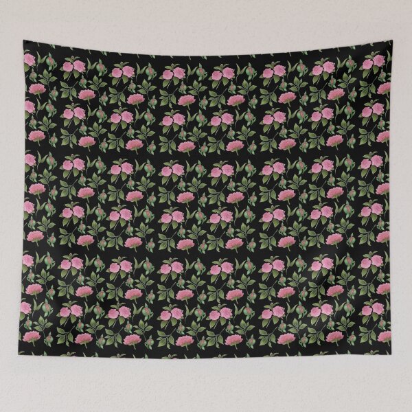 Item preview, The Camellia pattern 4 black designed and sold by AnnCamellia.