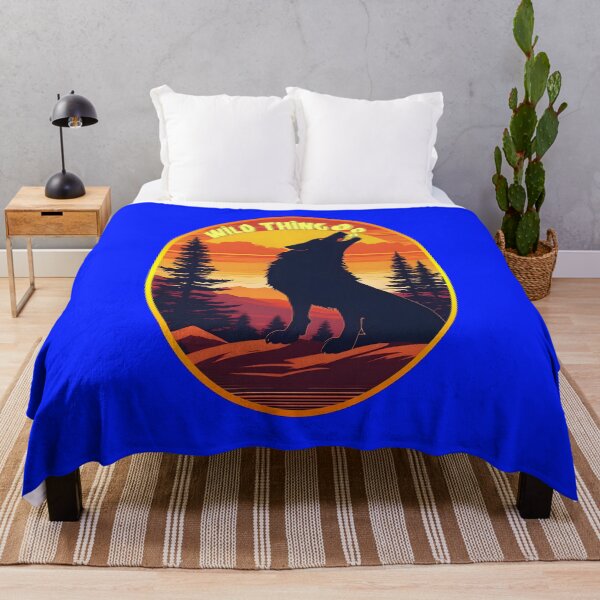 Item preview, Wild Thing: Minimalist Silhouetted Wolf at Retro Moon Rise. designed and sold by leyfinder.