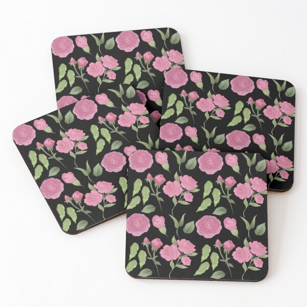 Item preview, The Camellia pattern 5 black designed and sold by AnnCamellia.